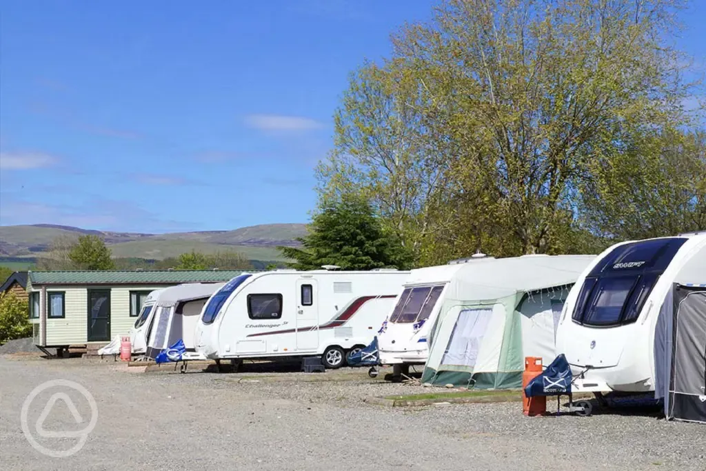 Fully serviced hardstanding pitches