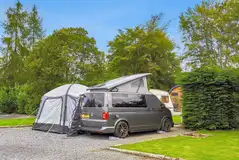 Fully serviced pitches with 16 amp electric, water and waste disposal