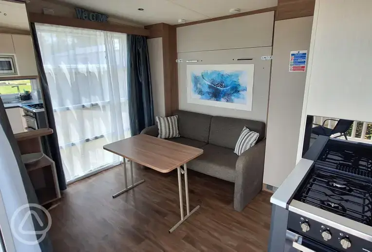 Valley View Microlodge Cabin interior