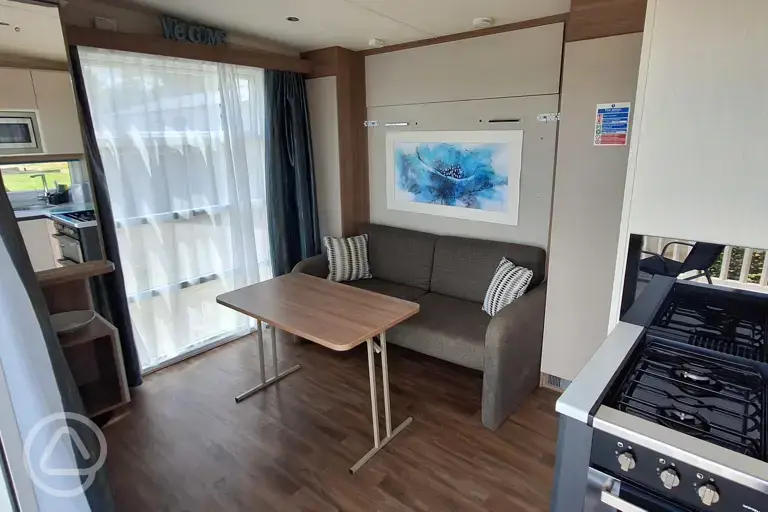 Valley View Microlodge Cabin interior