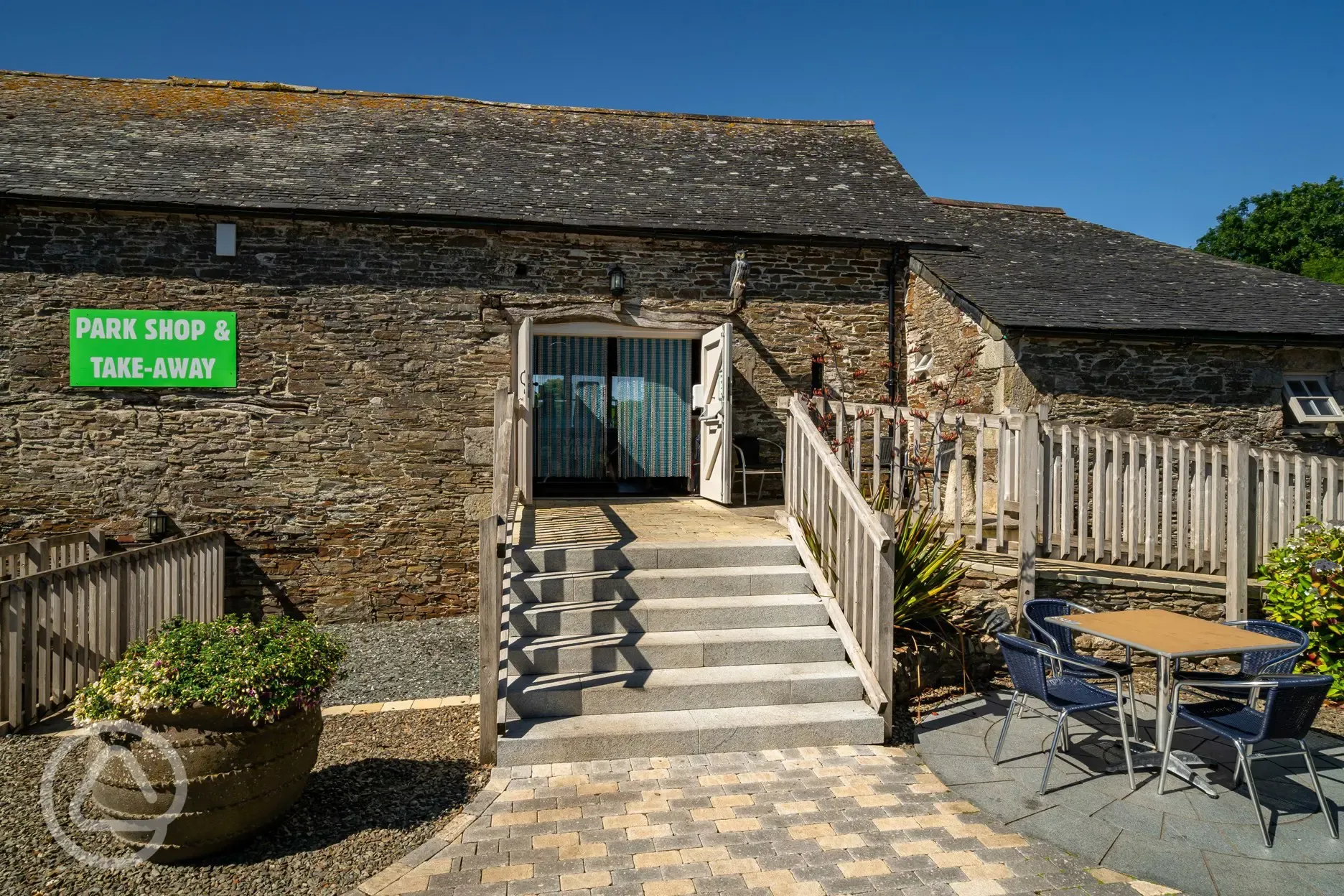 Well-stocked shop at Tregarton Park