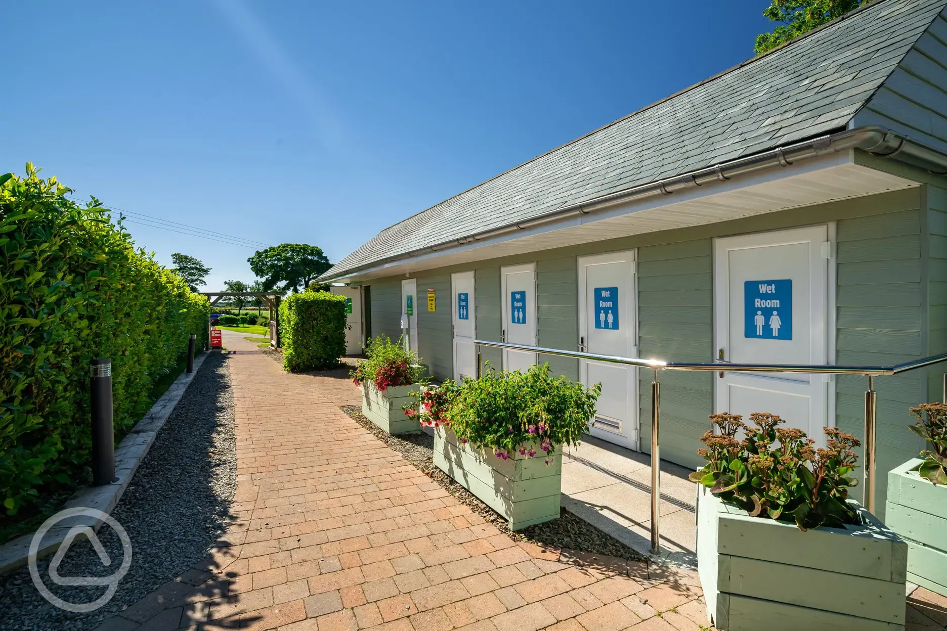 Wet rooms at Tregarton Park