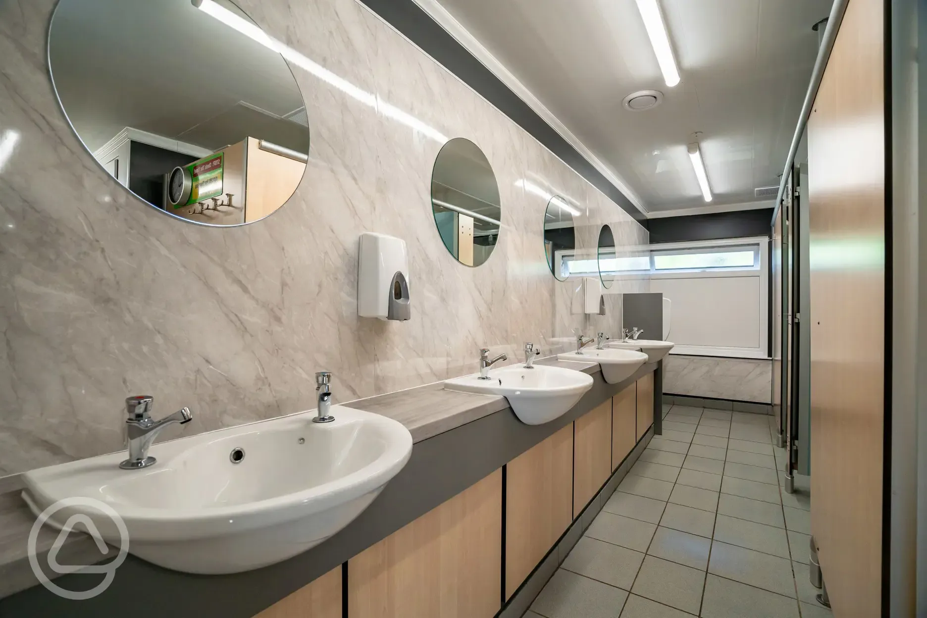 Men's bathrooms at Tregarton Park