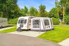 Electric hardstanding pitches (7.6m x 1.8m) with 16 amp electric hook ups