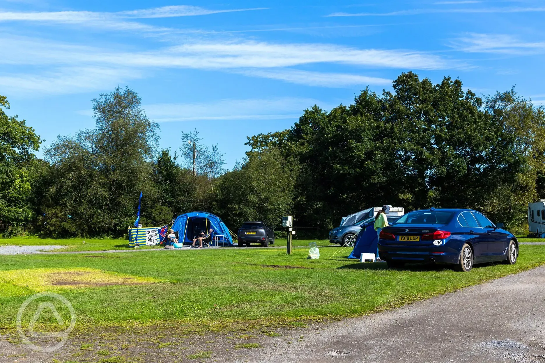 Electric grass pitches (quiet area)