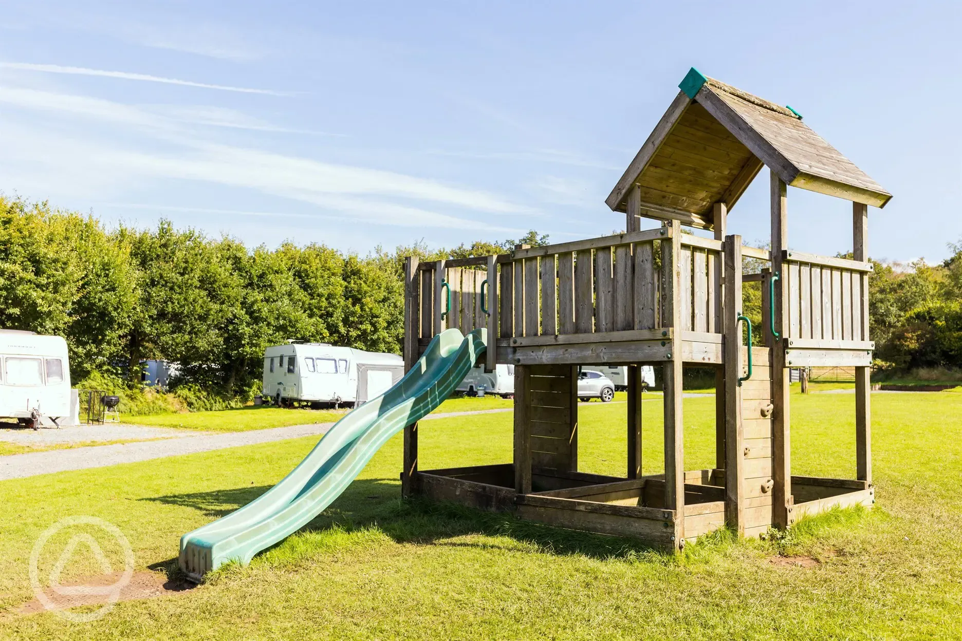 Children's play area on the family field