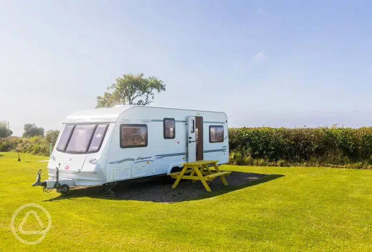 Pre-pitched touring caravan - Ellie