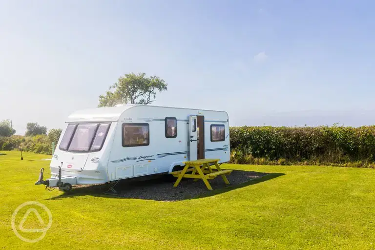 Pre-pitched touring caravan - Ellie