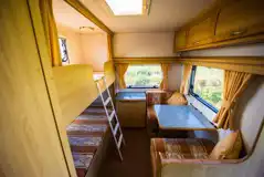 Pre-pitched touring caravan - Luna bedroom area