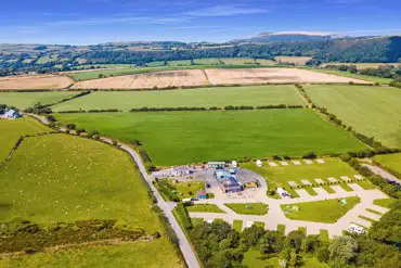 Aerial of the campsite