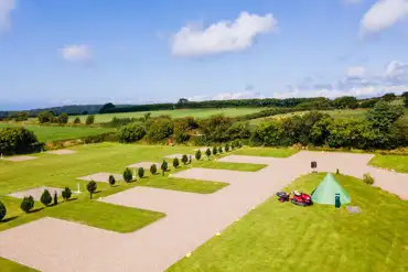 Overview of Brynawelon Caravan and Camping Park