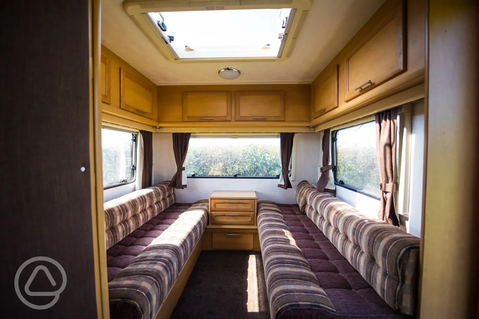 Pre-pitched touring caravan - Ellie interior