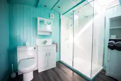 Cabin ensuite bathroom (towels provided)