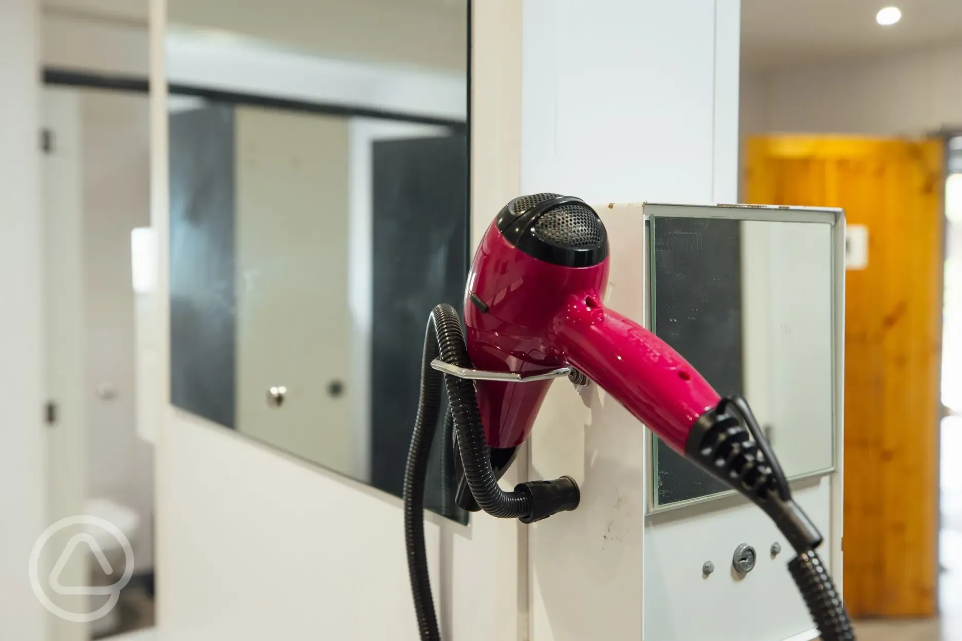 Women's facilities with hairdryers