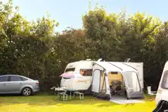 Electric grass caravan pitches with 10 amp electric 
