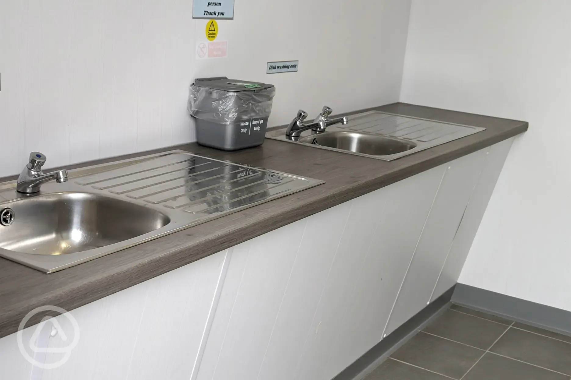 Washing up area