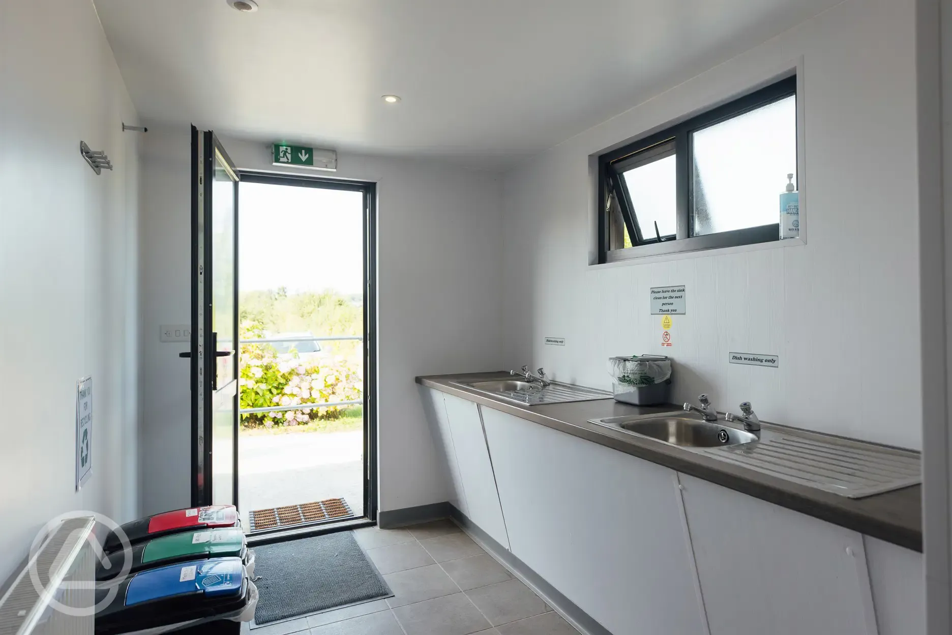 Washing up and laundry facilities 