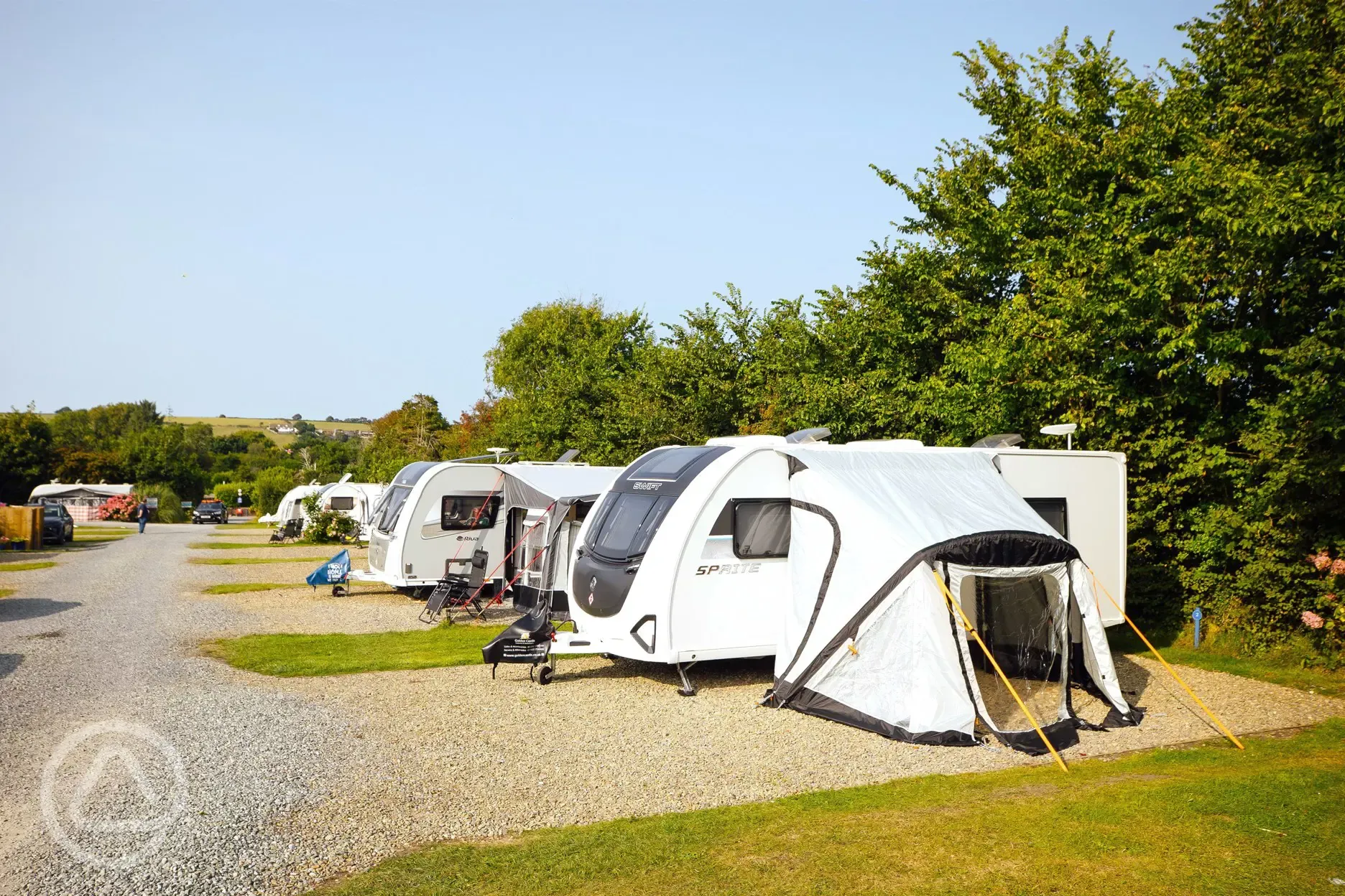 Electric hardstanding touring pitches