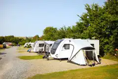 Electric hardstanding touring pitches with 10 amp electric