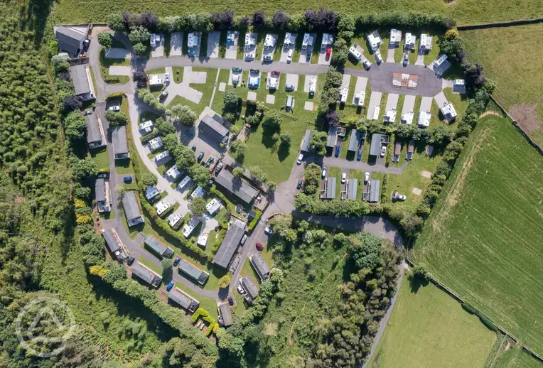 Aerial of Longnor Wood