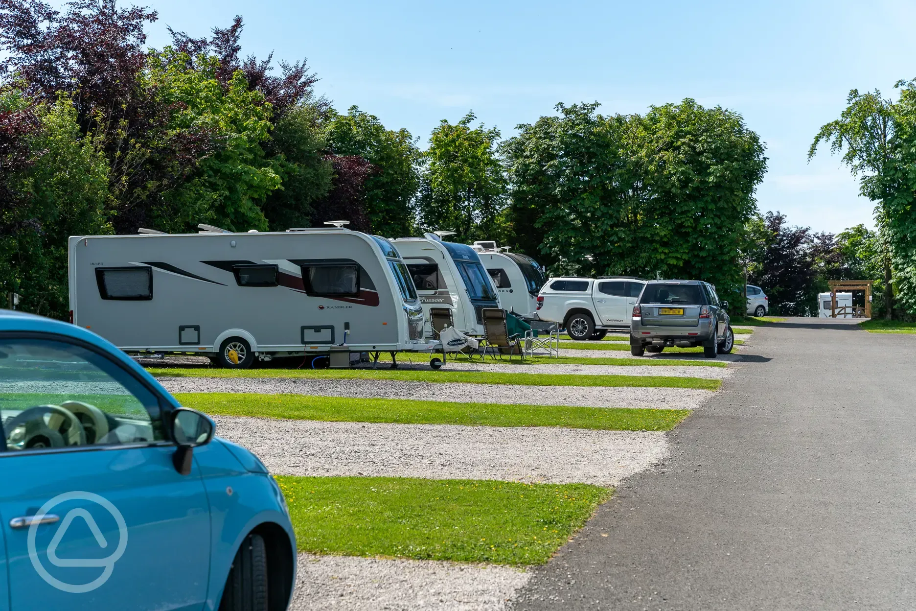Hardstanding pitches (parking beside pitch) Hardstanding pitches (parking beside pitch)