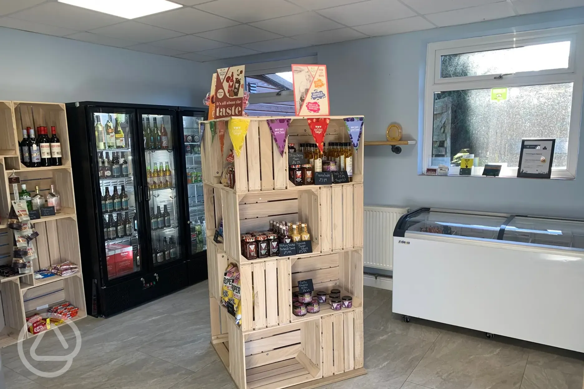 Reception selling a range of alcoholic drinks Reception selling a range of alcoholic drinks