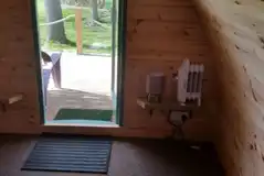 Camping pod interior Camping pod interior