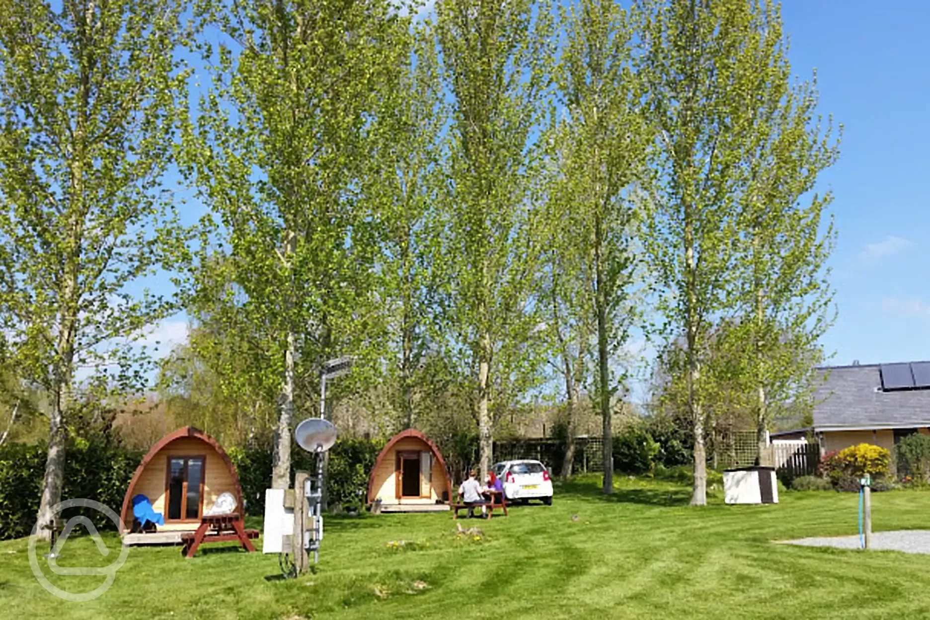 Camping pods at Daisy Bank Caravan Park