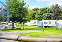 Premium hardstanding and grass pitches with 16 amp hook ups