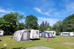 Electric hardstanding touring pitches with awnings welcome (7.6m x 4.9m)