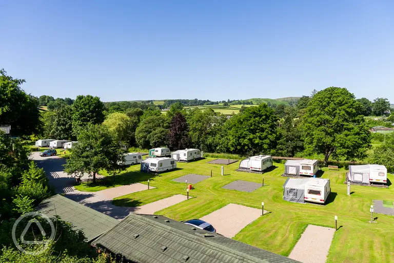 Electric hardstanding touring pitches (7.9m x 2.4m)