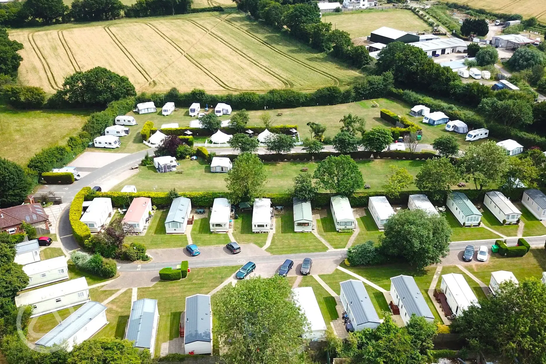 Aerial of the site