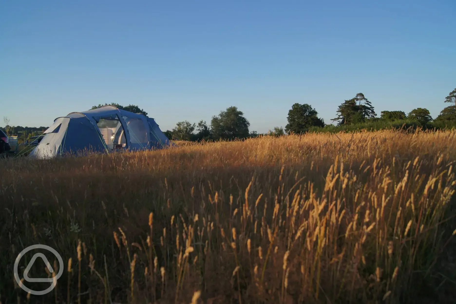 Tent camping at Rother Valley Caravan Park