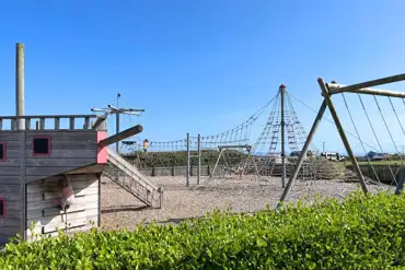 Children's play area at Trevalgan Touring Park