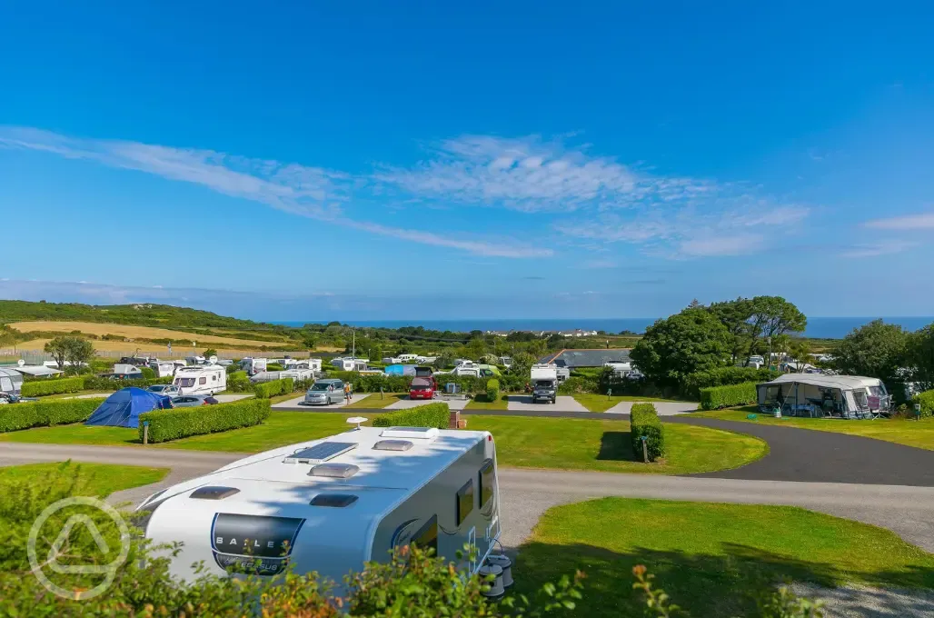 Fully serviced hardstanding pitches