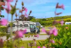 Electric hardstanding pitches set on tarmac or gravel