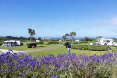 Fully serviced grass pitches for tents and tourers