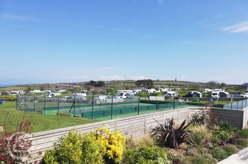 Tennis court and pitches