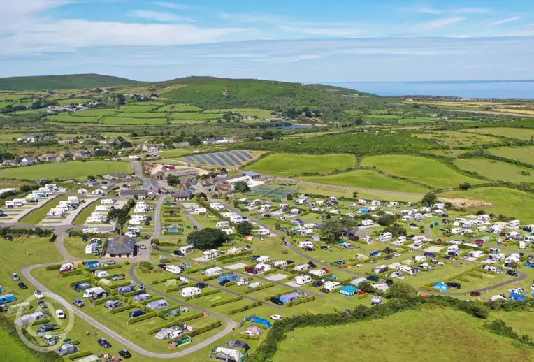Aerial of site