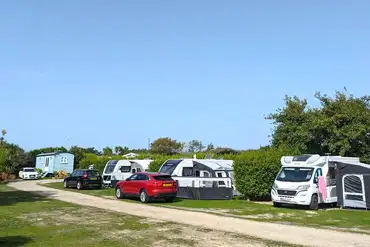Fully serviced grass pitches with electric, water and waste connections