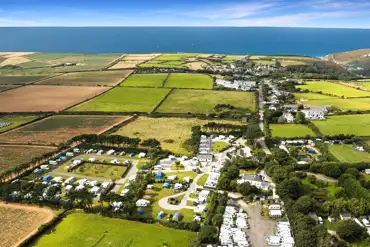 Aerial of campsite