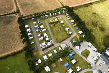 Aerial of Porthtowan Tourist Park