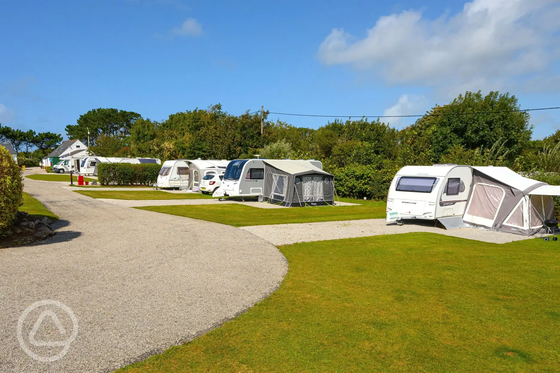 Fully serviced hardstanding pitches