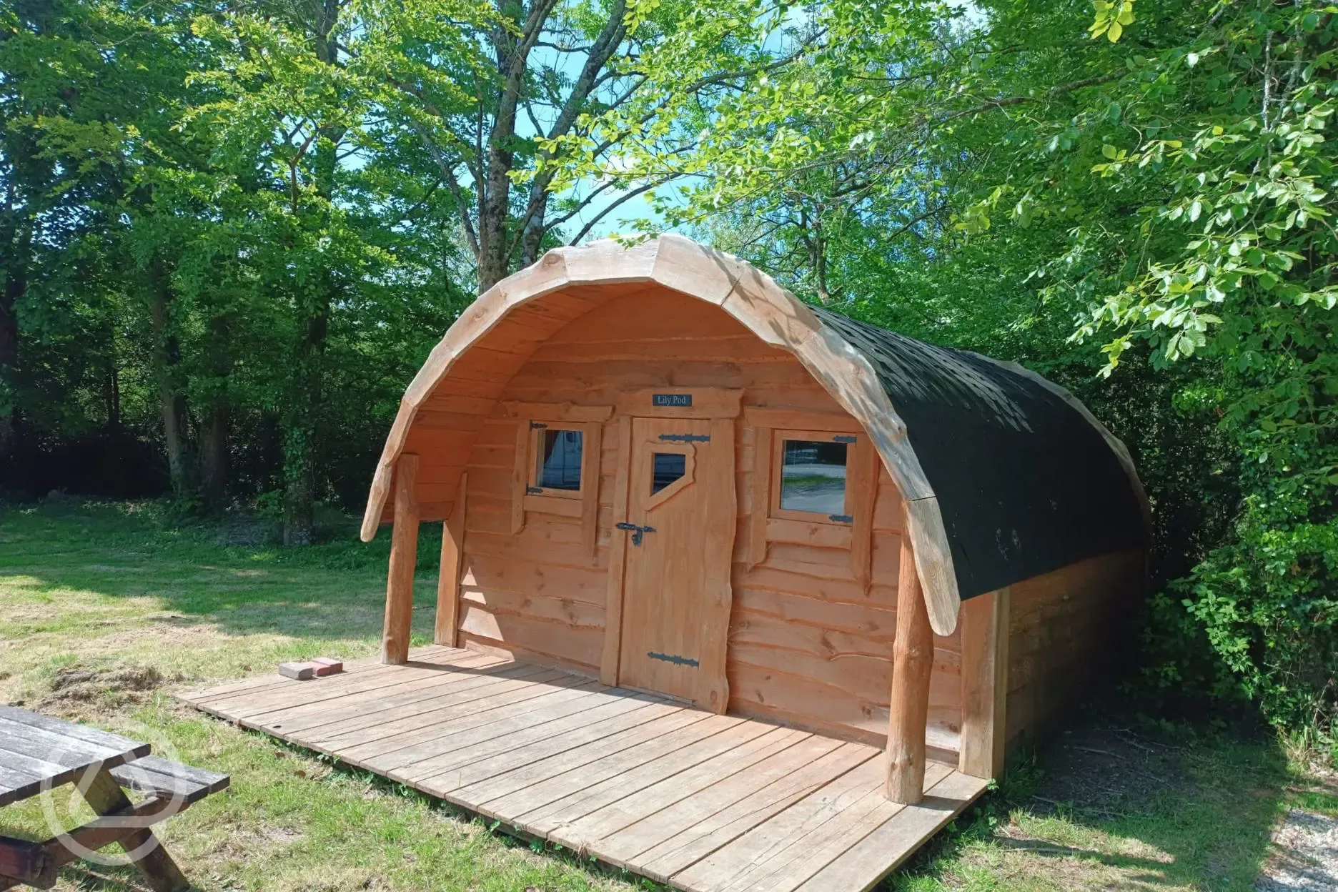 Family camping pod