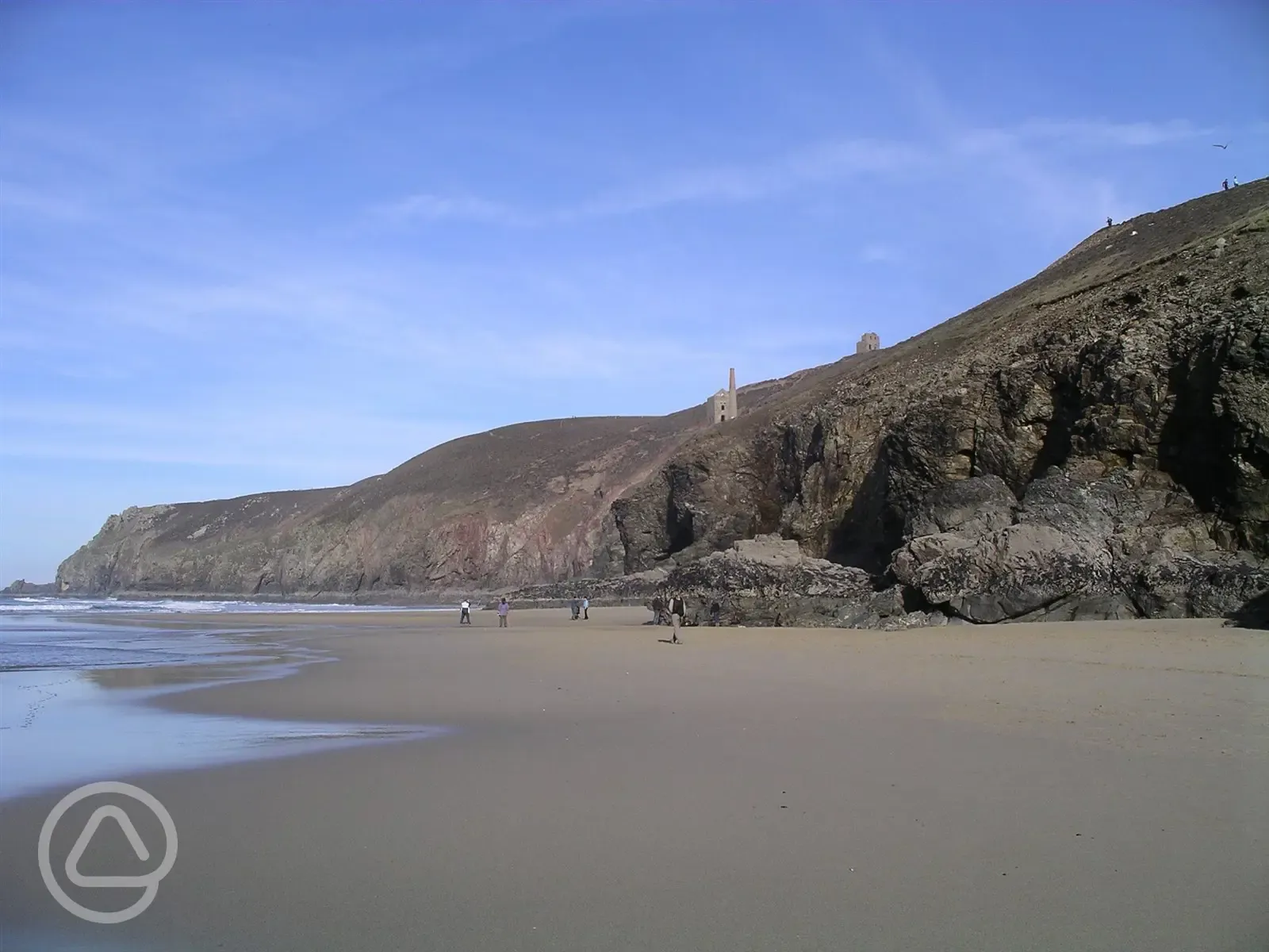 Nearby Chapel Porth Beach in winter