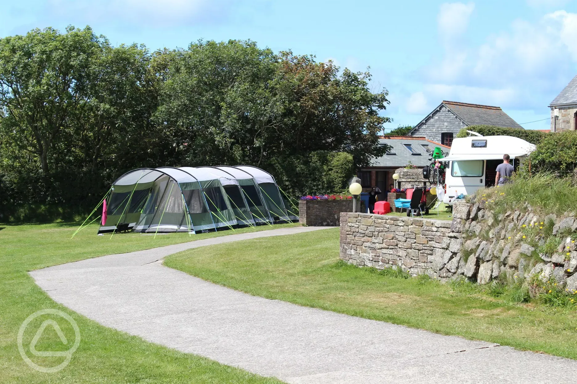 Grass pitches in The Bowlan