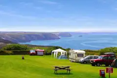 Grass pitches and sea views In Goose Field