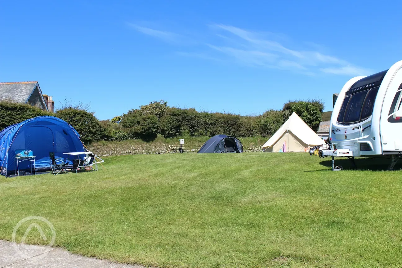 Grass pitches in The Bowlan