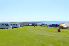 Grass pitches and sea views