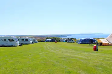 Grass pitches and sea views in Goose Field